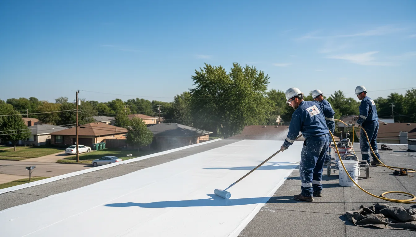 Commercial roof coating in Bahama, NC near me